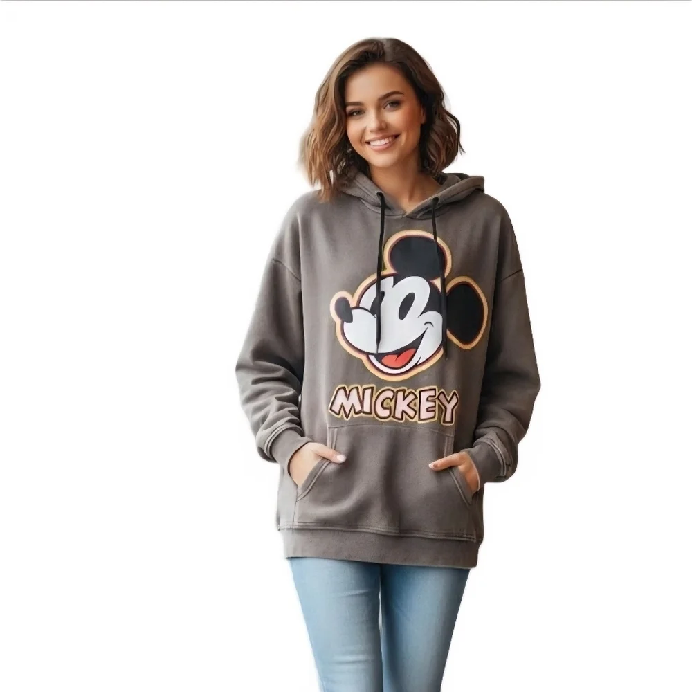 Disney Our Universe Mickey Mouse Mineral Wash Hoodie Size SM